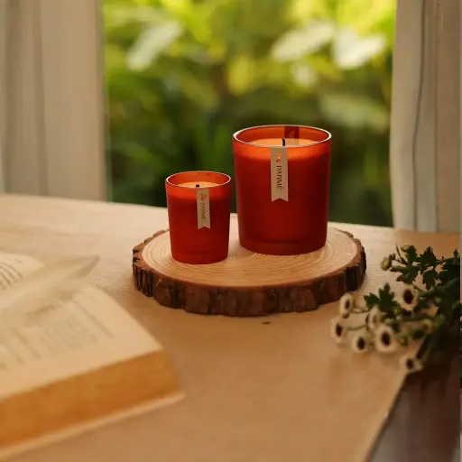 Citrus Bliss Soy Wax Luxury Candles - Glass Jar