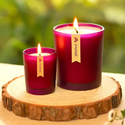Patchouli Romance Soy Wax Luxury Candles - Glass Jar